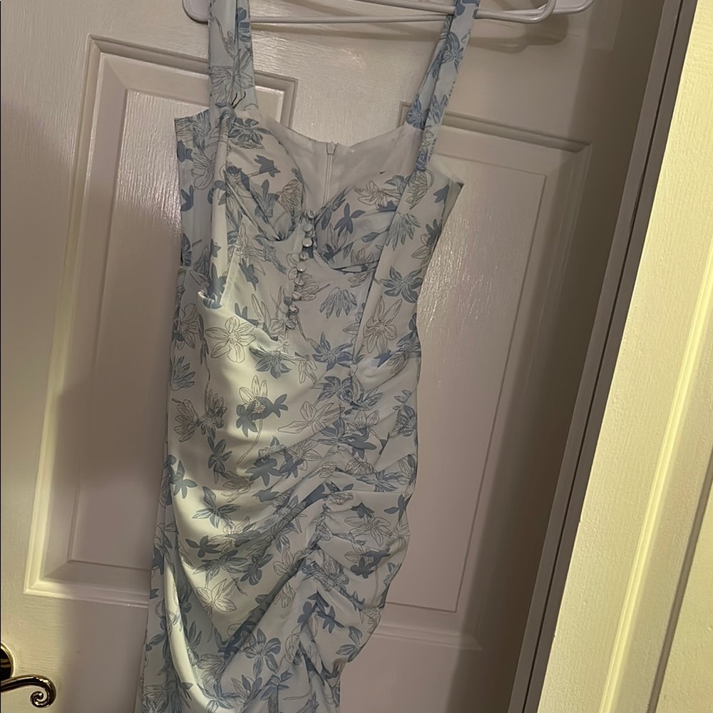 Floral Blue Dress